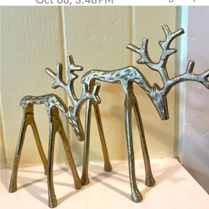 Gold Christmas Reindeer